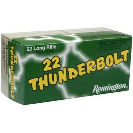 Balles 22 LR Remington Thunderbold Hight Velocity RN - 40 gr x500 