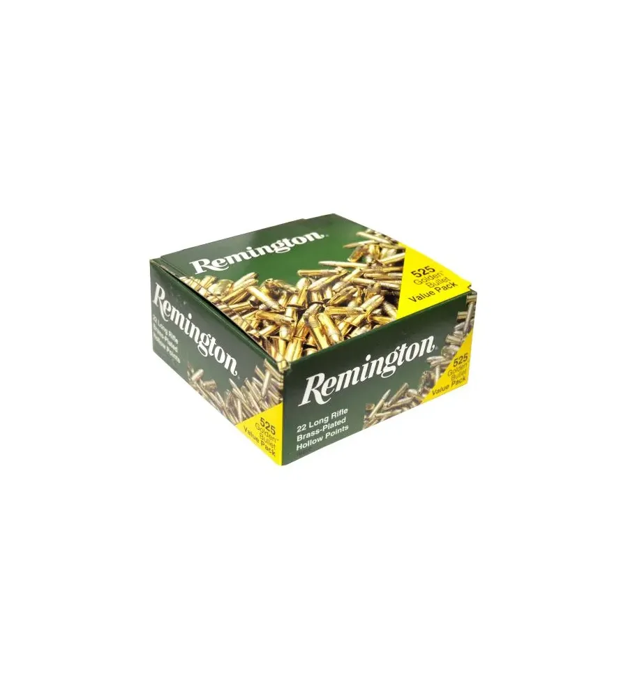 Balles 22 LR Remington Golden Bullet Pointe Creuse HP - 36 gr x525 