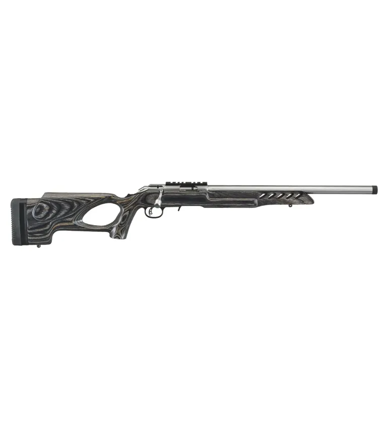 Carabine 22 LR Ruger American Rimfire Target Inox - Crosse trou de pouce