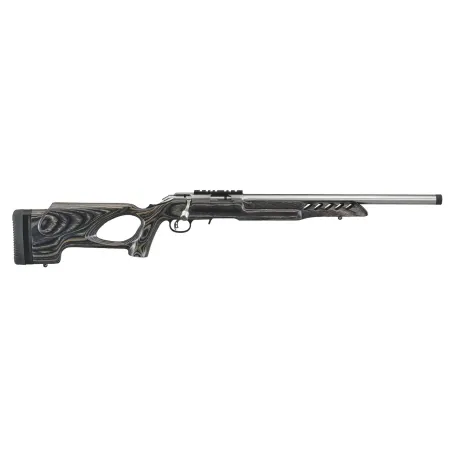 Carabine 22 LR Ruger American Rimfire Target Inox - Crosse trou de pouce