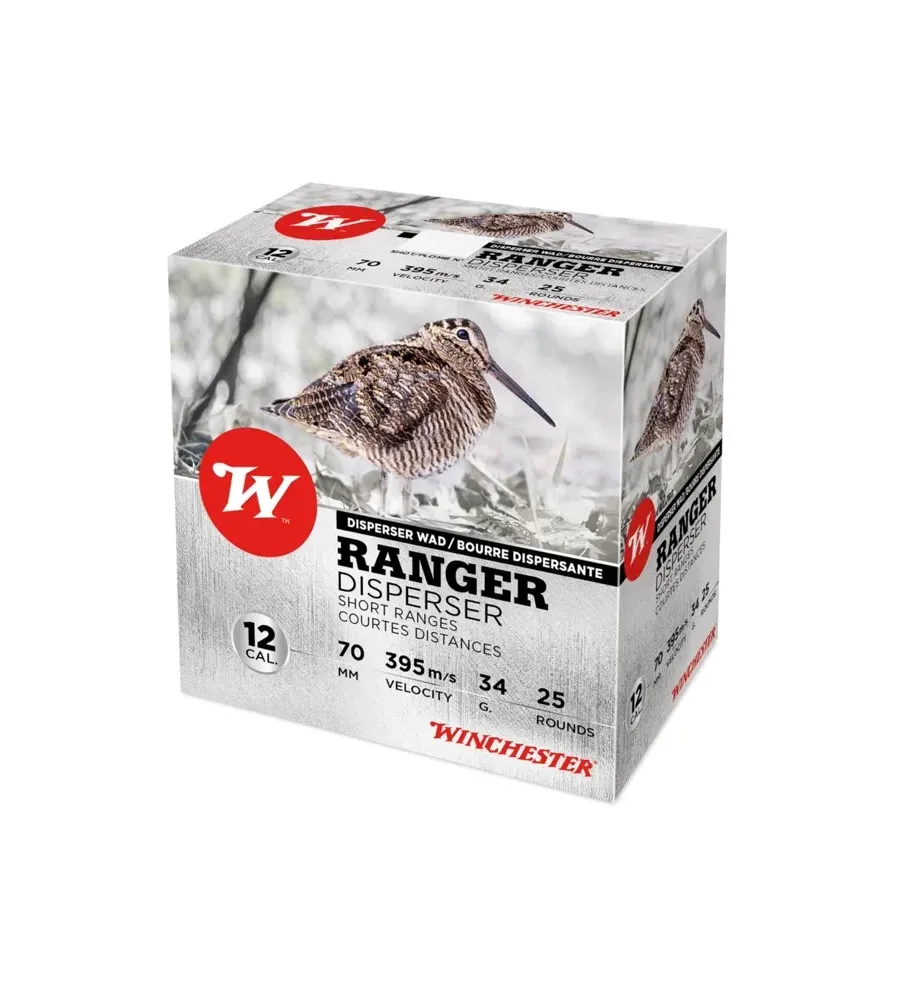Cartouches Winchester Ranger Disperser 34 gr Cal. 12 - Tout-Chasse.fr