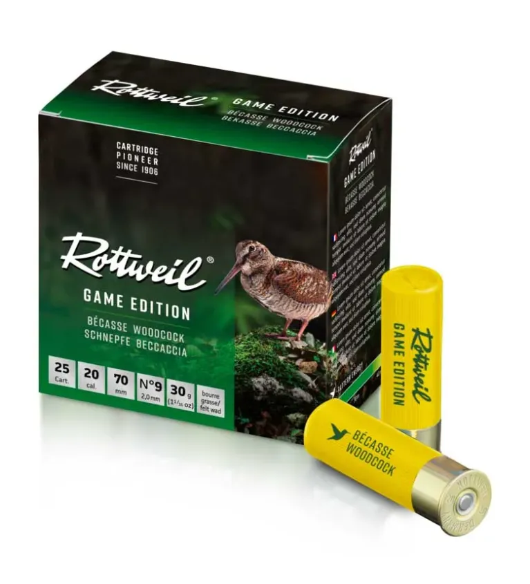 Cartouche Rottweil Becasse 20/70 x25 - Tout-Chasse.fr