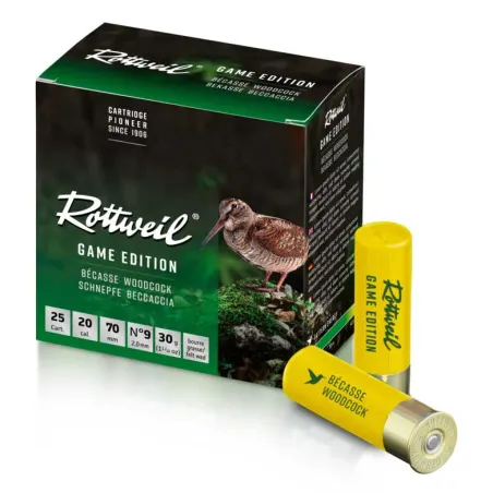 Cartouche Rottweil Becasse 20/70 x25 - Tout-Chasse.fr