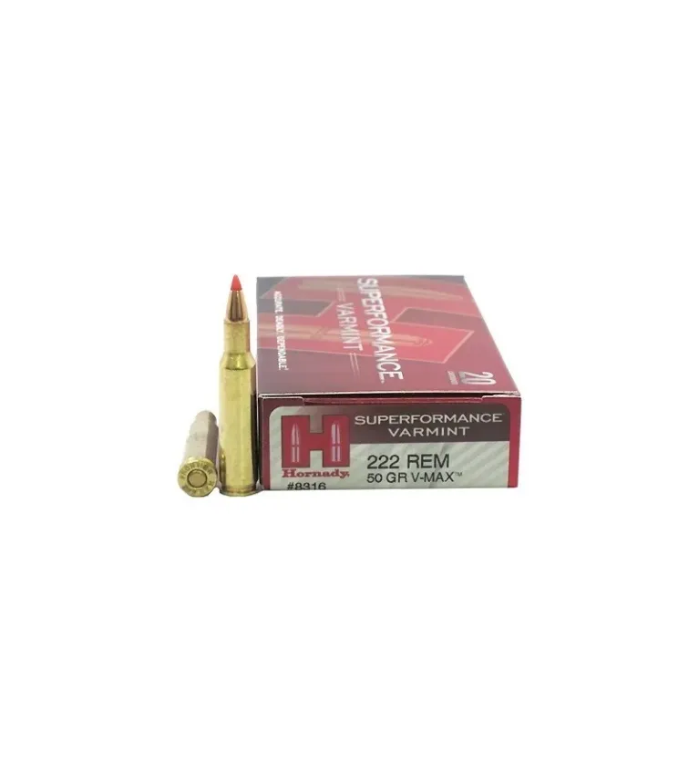 Balles Hornady Superformance Varmint 222 Rem 50 gr 