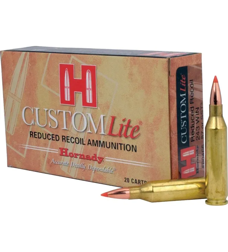 Balles Hornady Custom Lite 243 Win 87 gr 