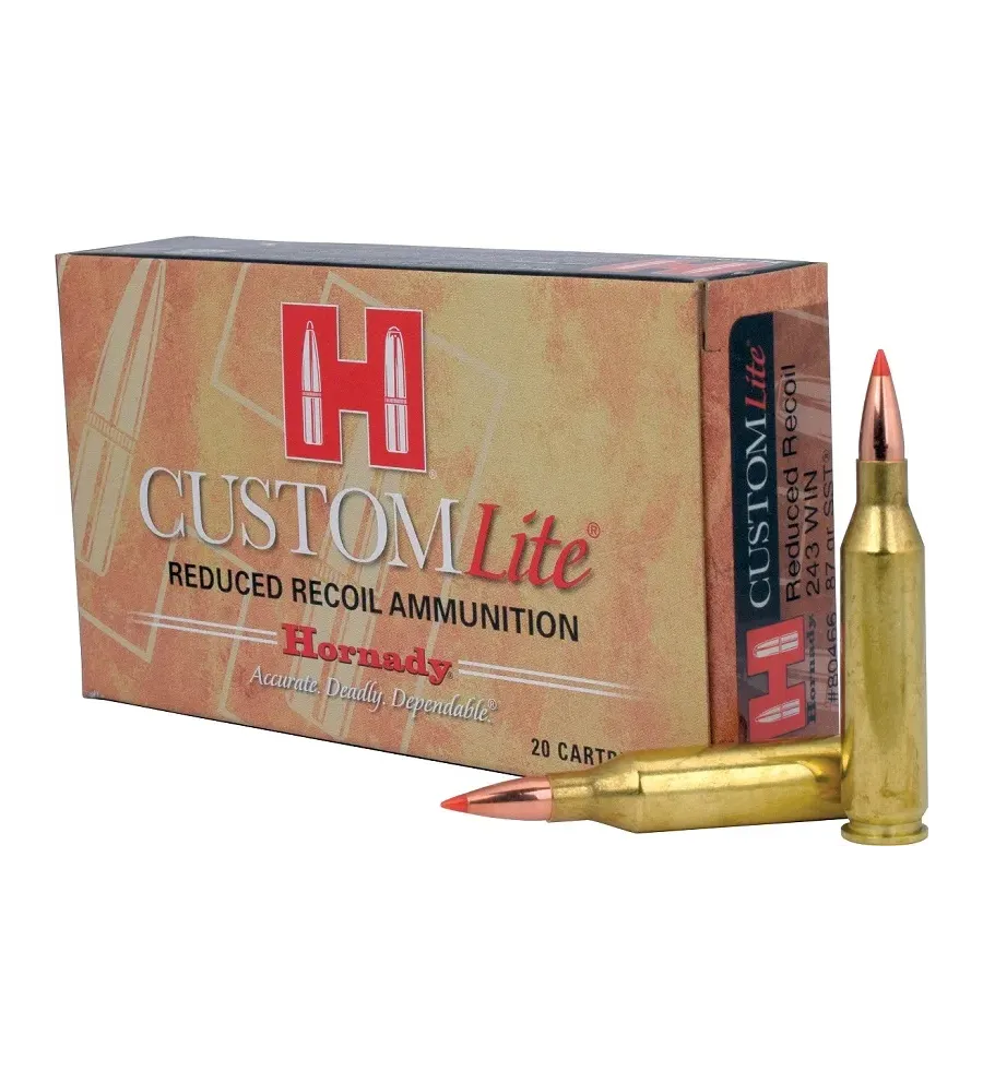 Balles Hornady Custom Lite 243 Win 87 gr 