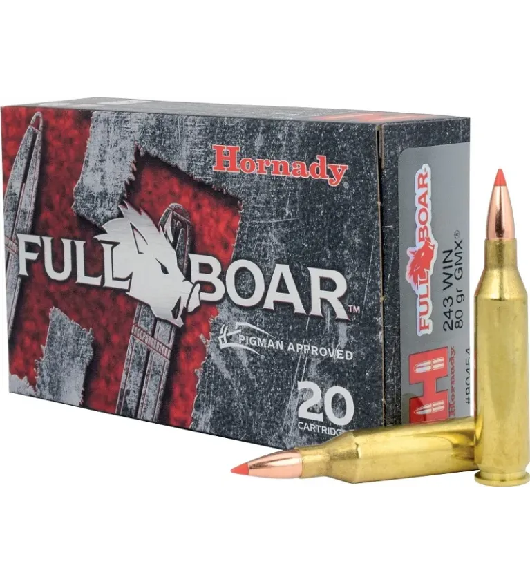 Balles Hornady Full Boar 243 Win 80 gr 