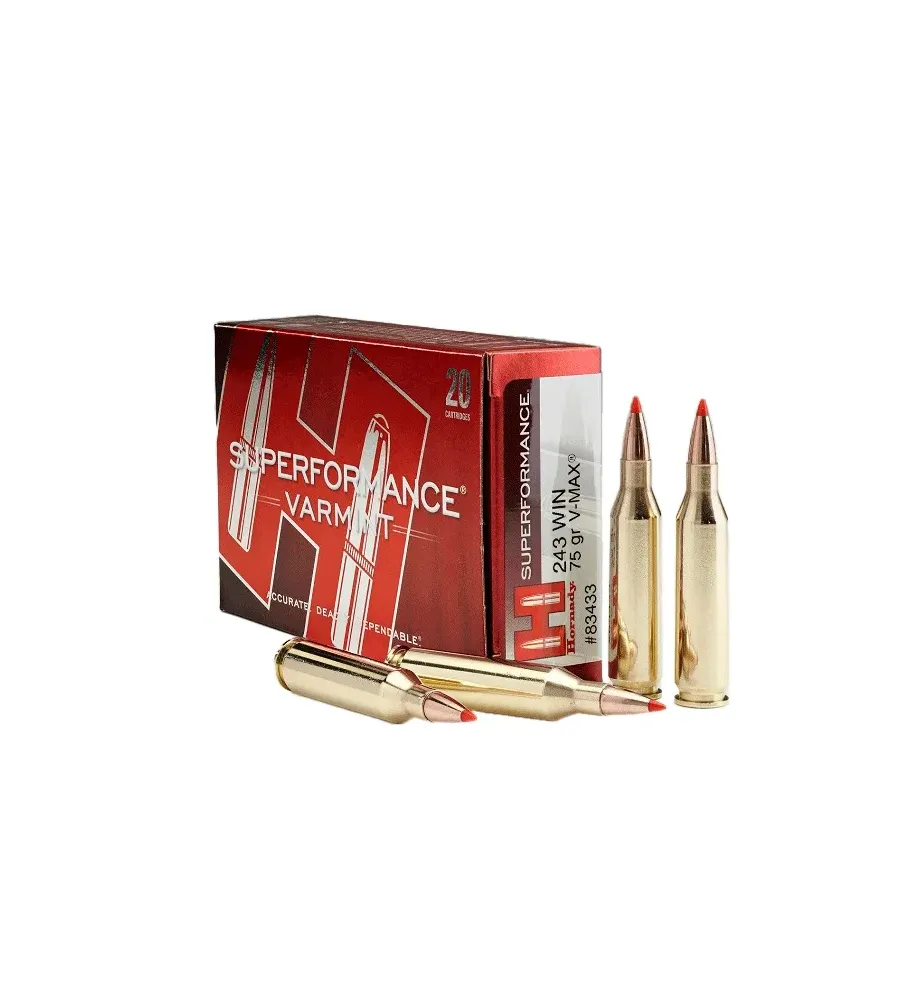 Balles Hornady Superformance Varmint 243 Win 75 gr 