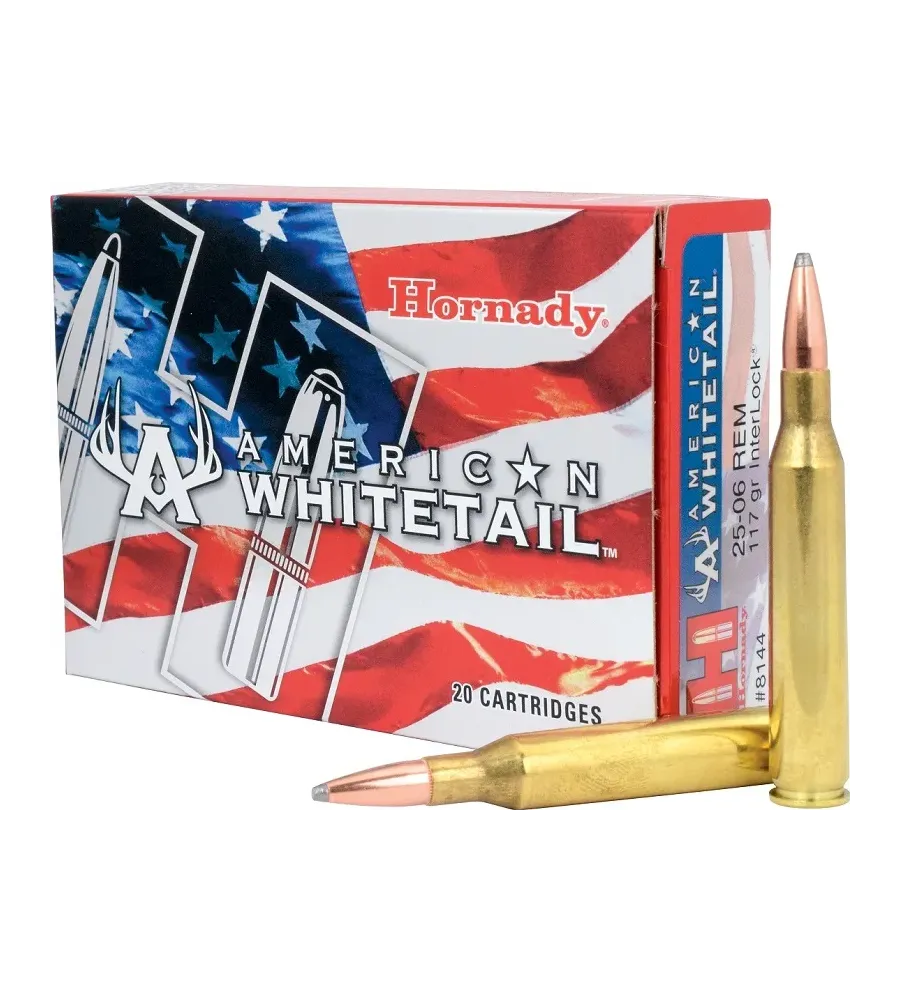 Balles Hornady American Whitetail 25-06 Rem 117 gr 