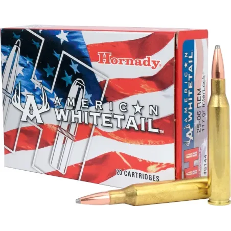 Balles Hornady American Whitetail 25-06 Rem 117 gr 