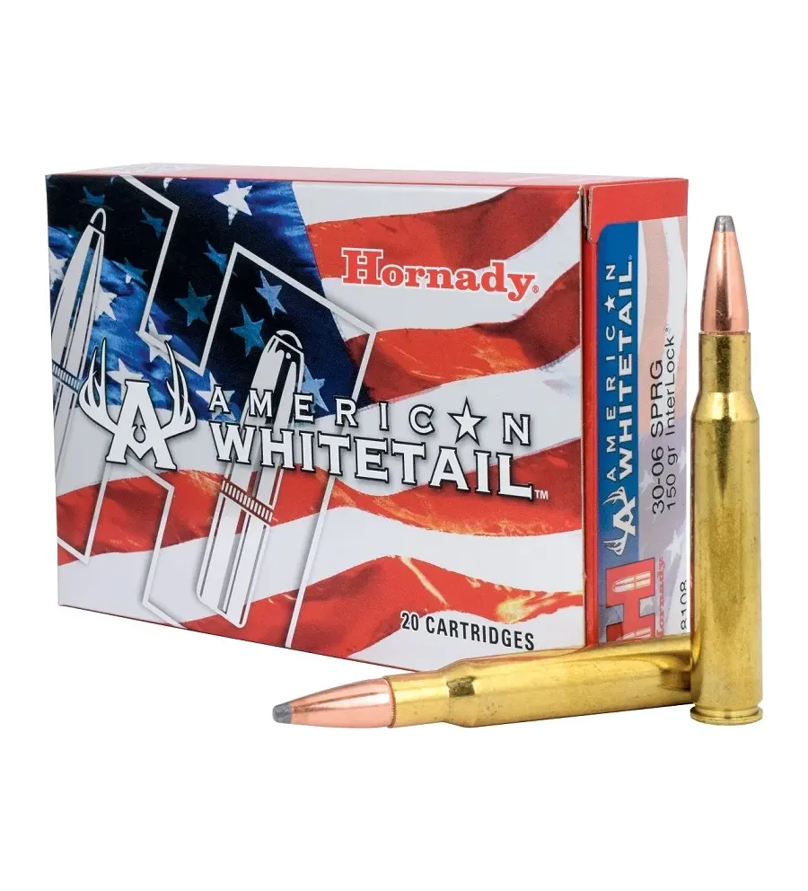 Balles Hornady American Whitetail 30-06 Sprg 150 gr 