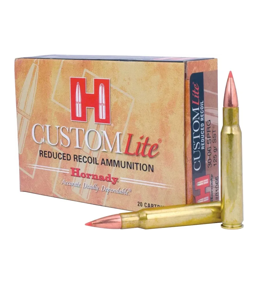 Balles Hornady Custom Lite 30-06 Sprg 125 gr 