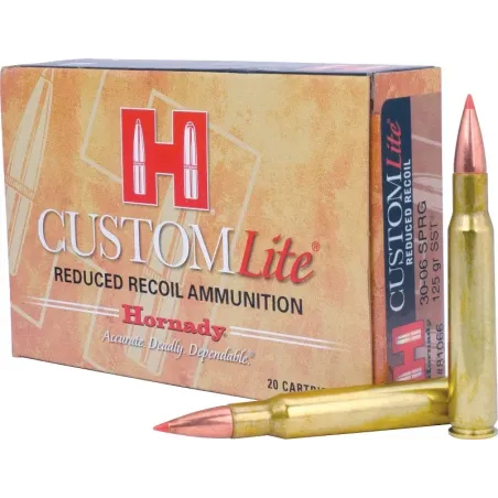 Balles Hornady Custom Lite 30-06 Sprg 125 gr 