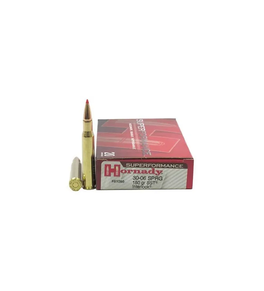 Balles Hornady Superformance SST 30-06 Sprg 150 gr 