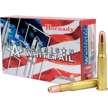 Balles Hornady American Whitetail 30-30 Win 150 gr 