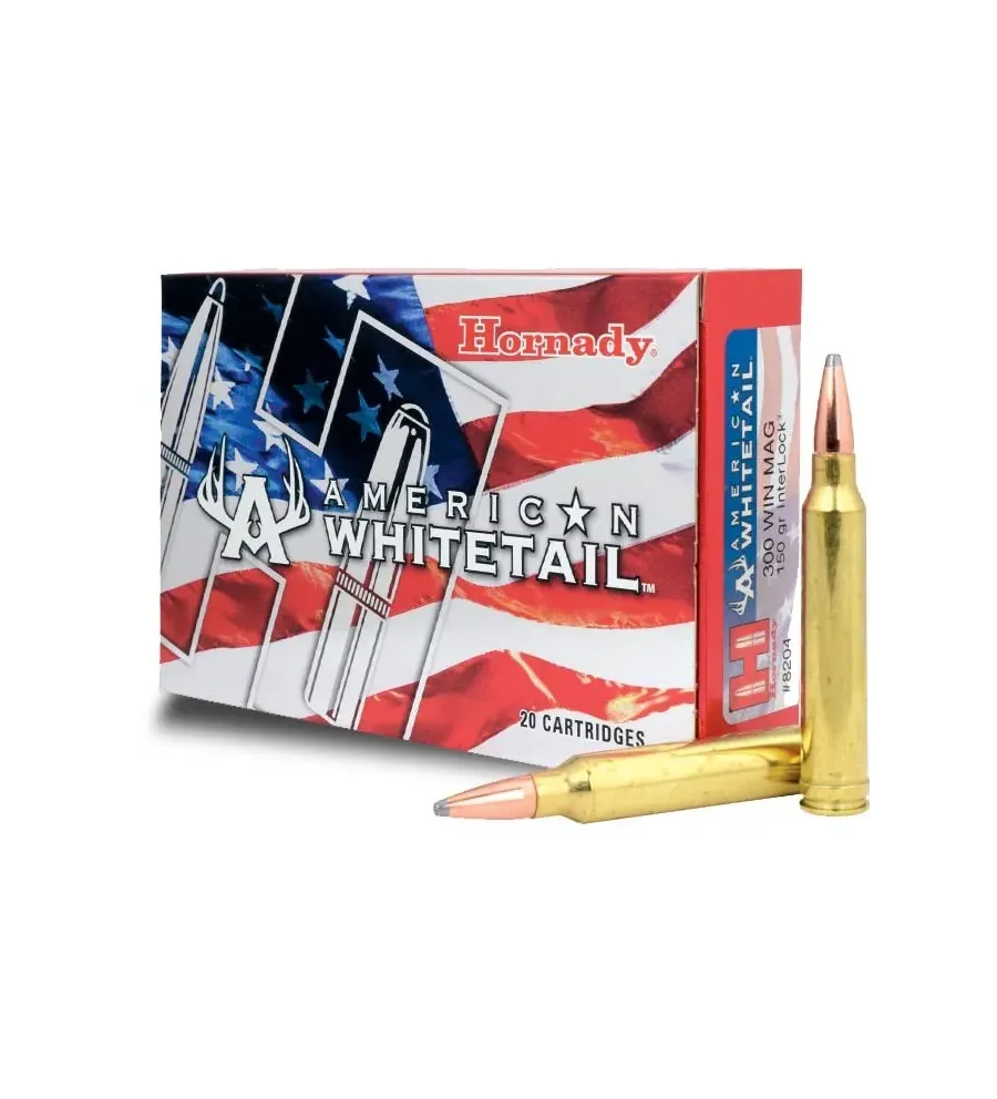Balles Hornady American Whitetail 300 WM 150 gr 