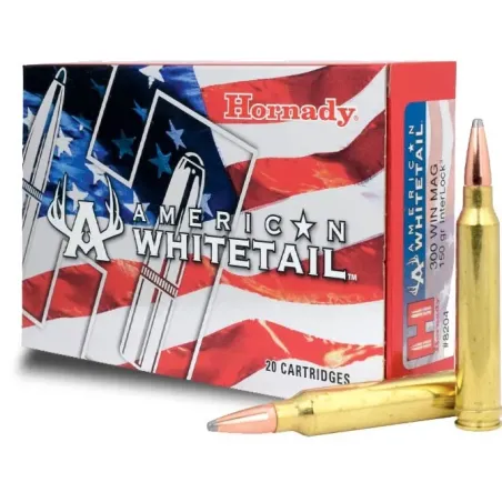 Balles Hornady American Whitetail 300 WM 150 gr 