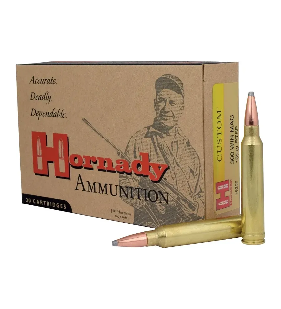 Balles Hornady Custom 300 WM 165 gr 