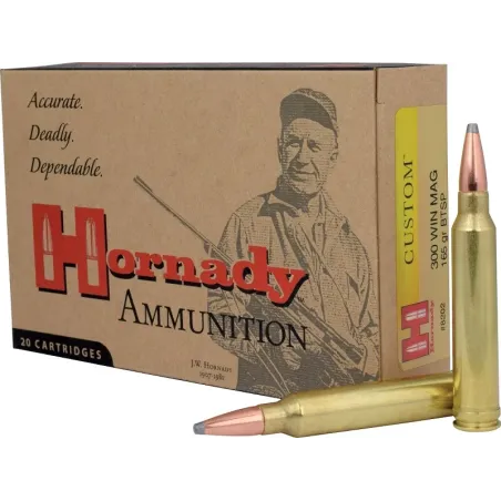 Balles Hornady Custom 300 WM 165 gr 