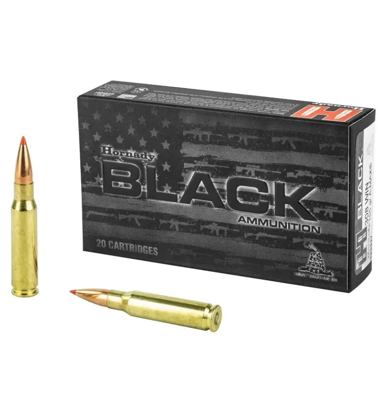 Balles Hornady A-Max Black 308 Win 155 gr 