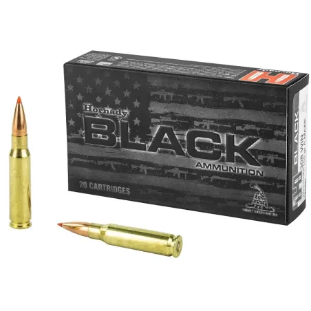 Balles Hornady A-Max Black 308 Win 155 gr 
