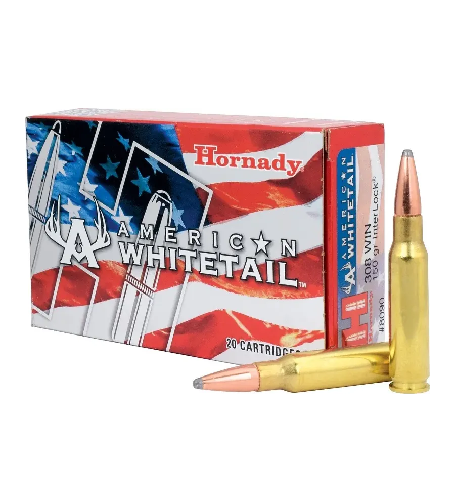 Balles Hornady American Whitetail 308 Win 150 gr 