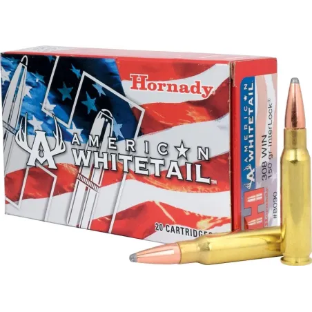 Balles Hornady American Whitetail 308 Win 150 gr 