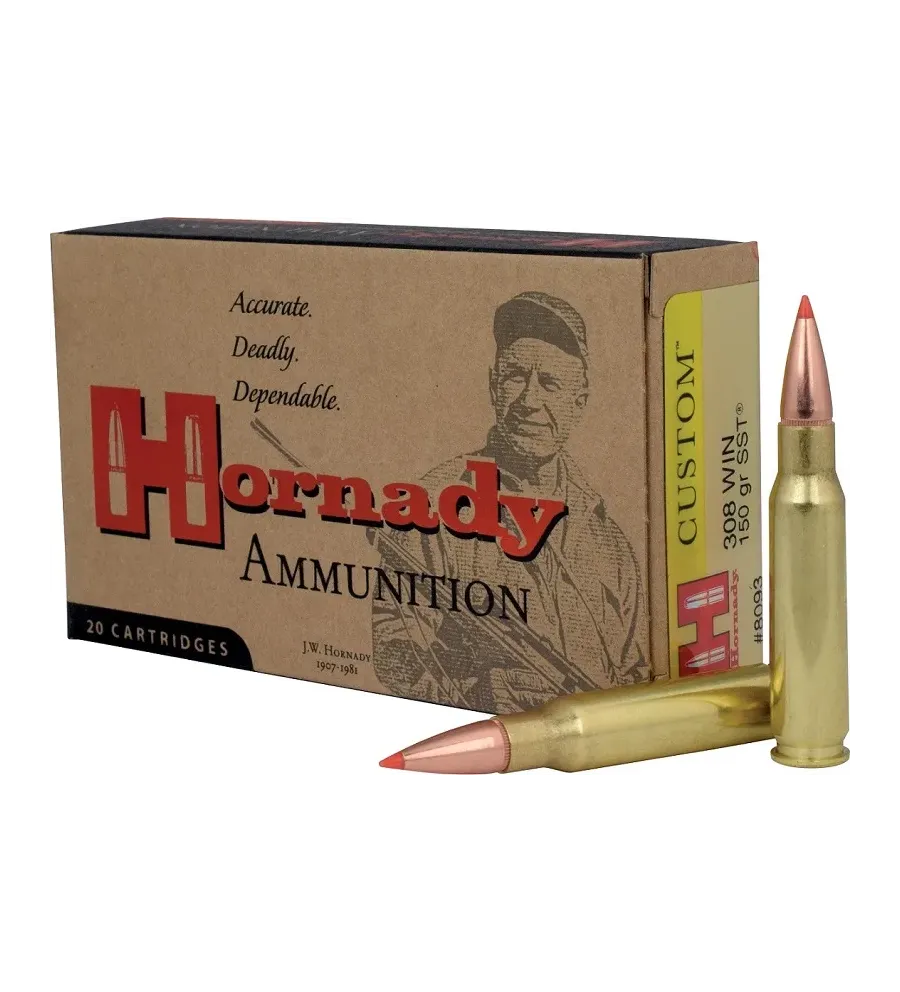 Balles Hornady Custom SST 308 Win 150 gr 