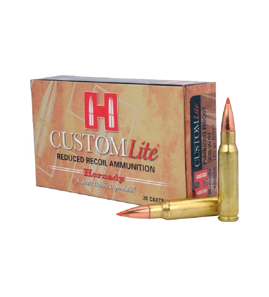 Balles Hornady Custom Lite 308 Win 125 gr 