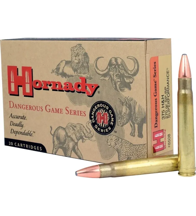 Balles Hornady Dangerous Game Series 375 HH 270 gr 