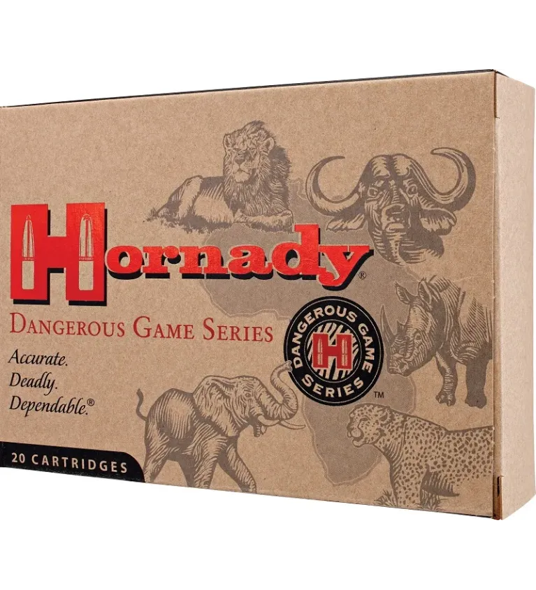 Balles Hornady Dangerous Game Series Bonded 375 HH 300 gr 