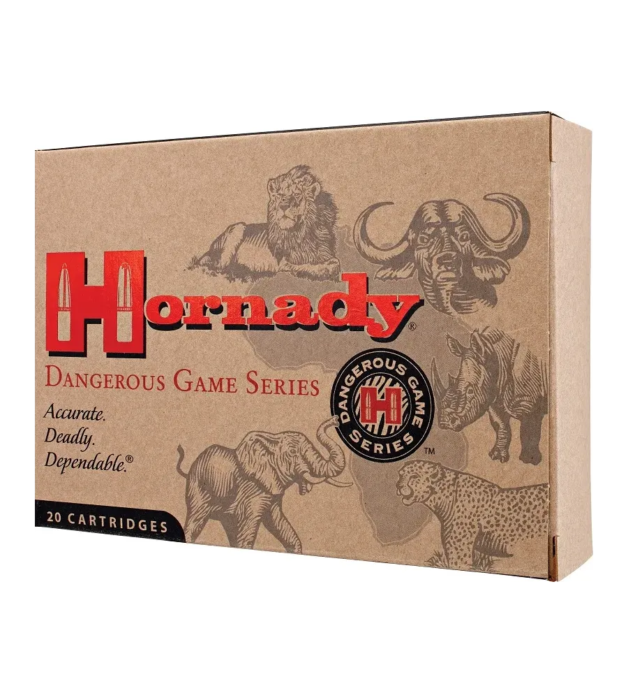 Balles Hornady Dangerous Game Series Bonded 375 HH 300 gr 