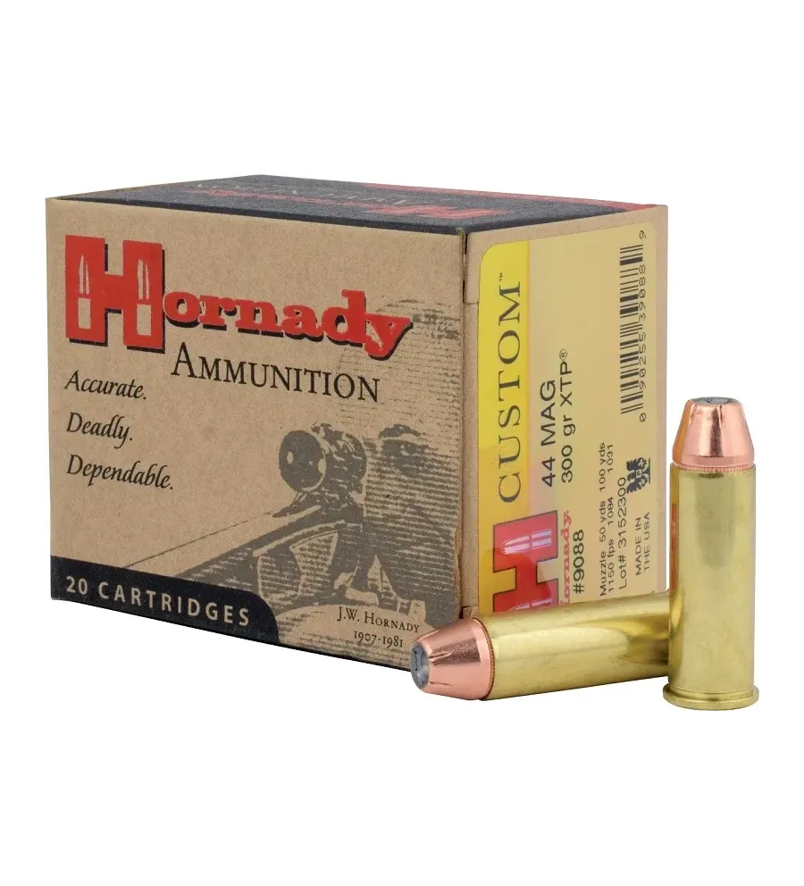 Balles Hornady Custom XTP 44 Mag 300 gr 