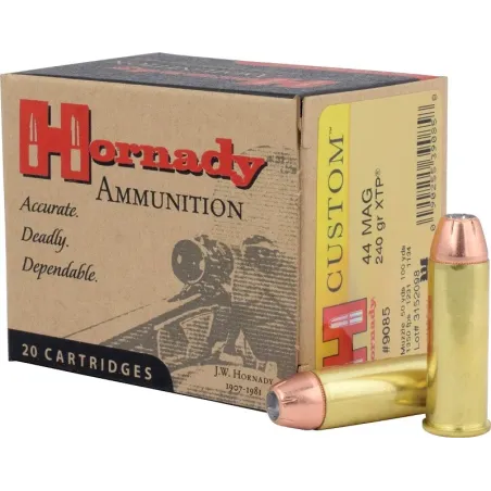 Balles Hornady Custom JHP/XTP 44 Mag 240 gr 