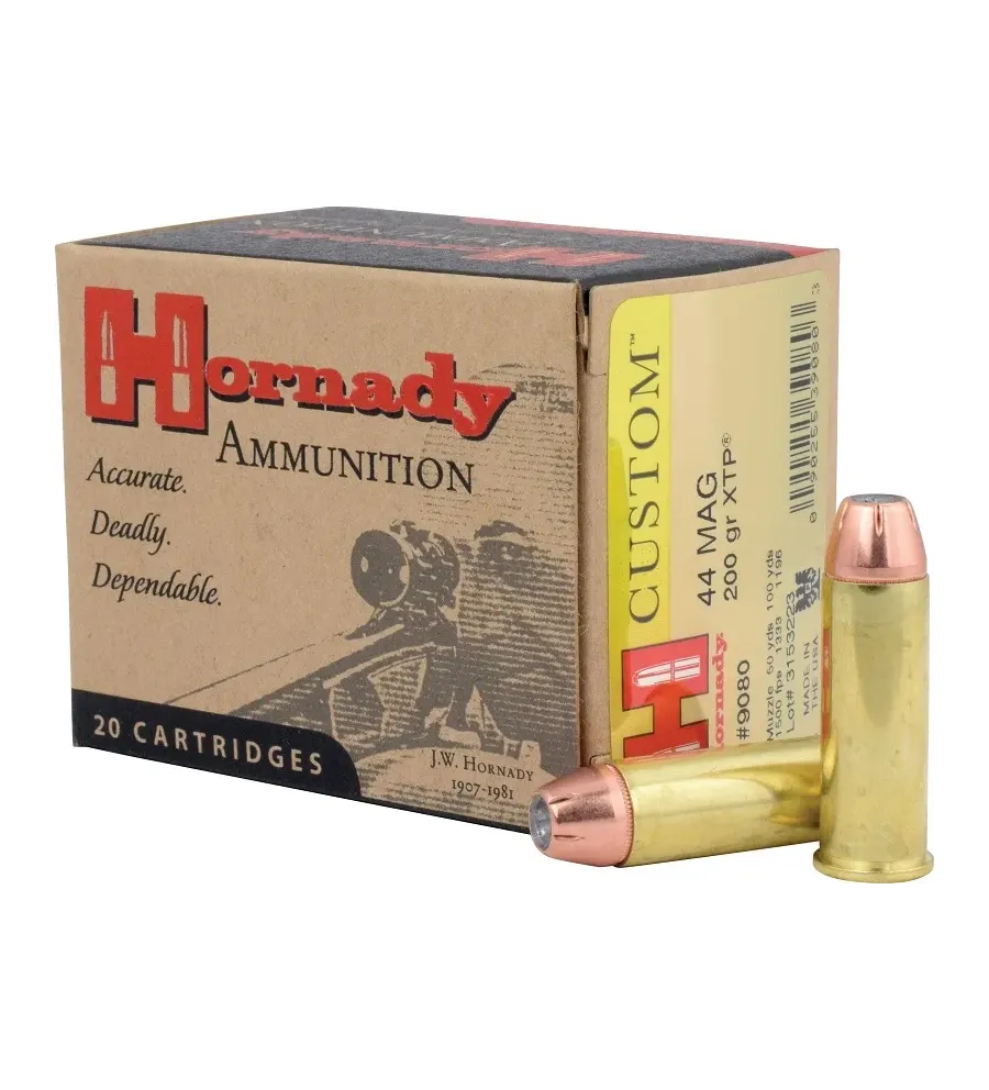 Balles Hornady Custom XTP 44 Mag 200 gr 