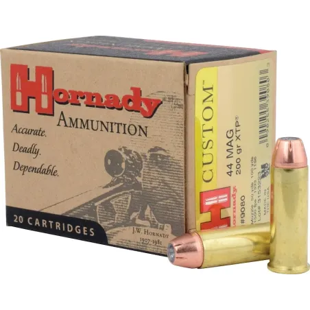Balles Hornady Custom XTP 44 Mag 200 gr 