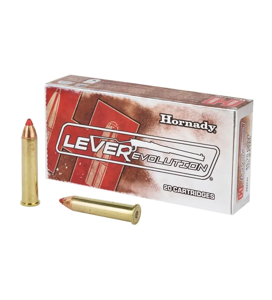Balles Hornady Lever Evolution 45-70 Govt 325 gr 
