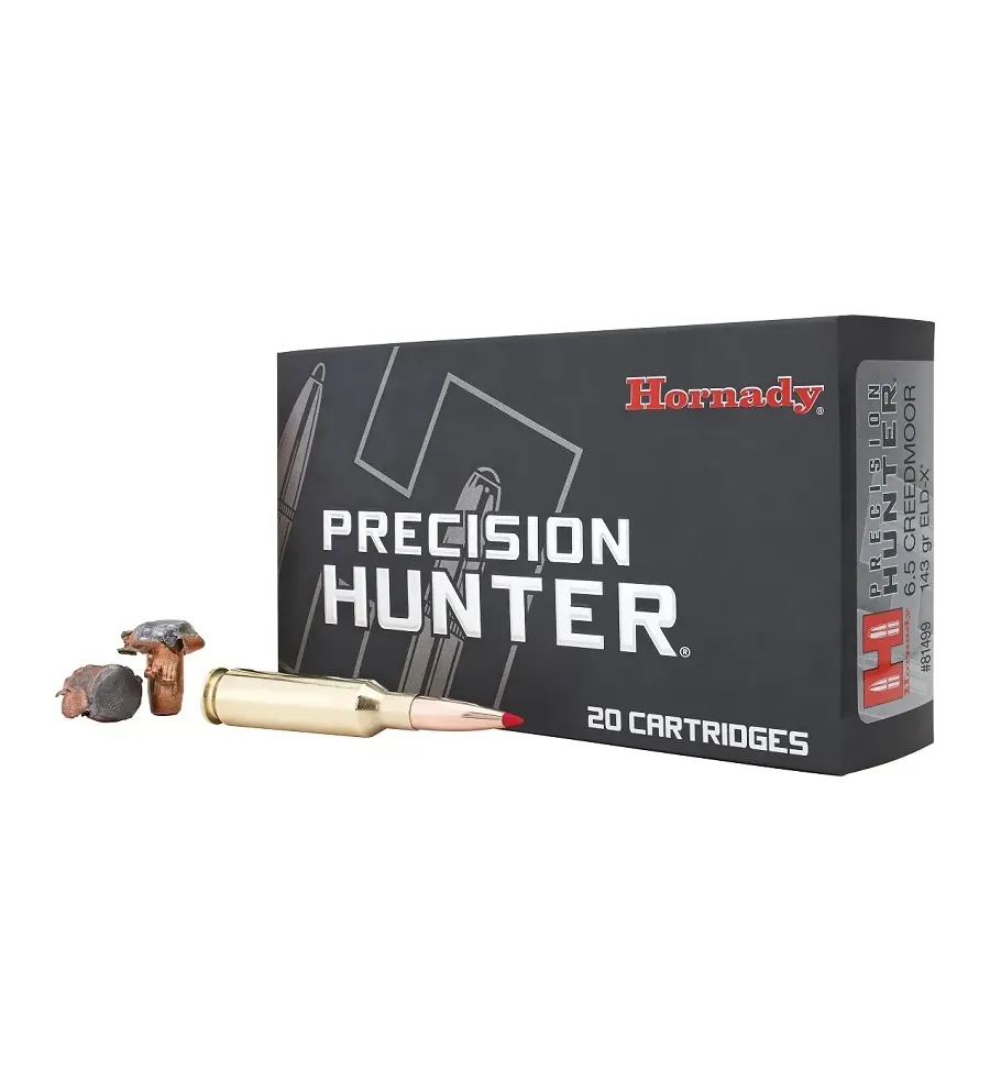 Balles Hornady Precision Hunter 6,5 Cdm 143 gr 