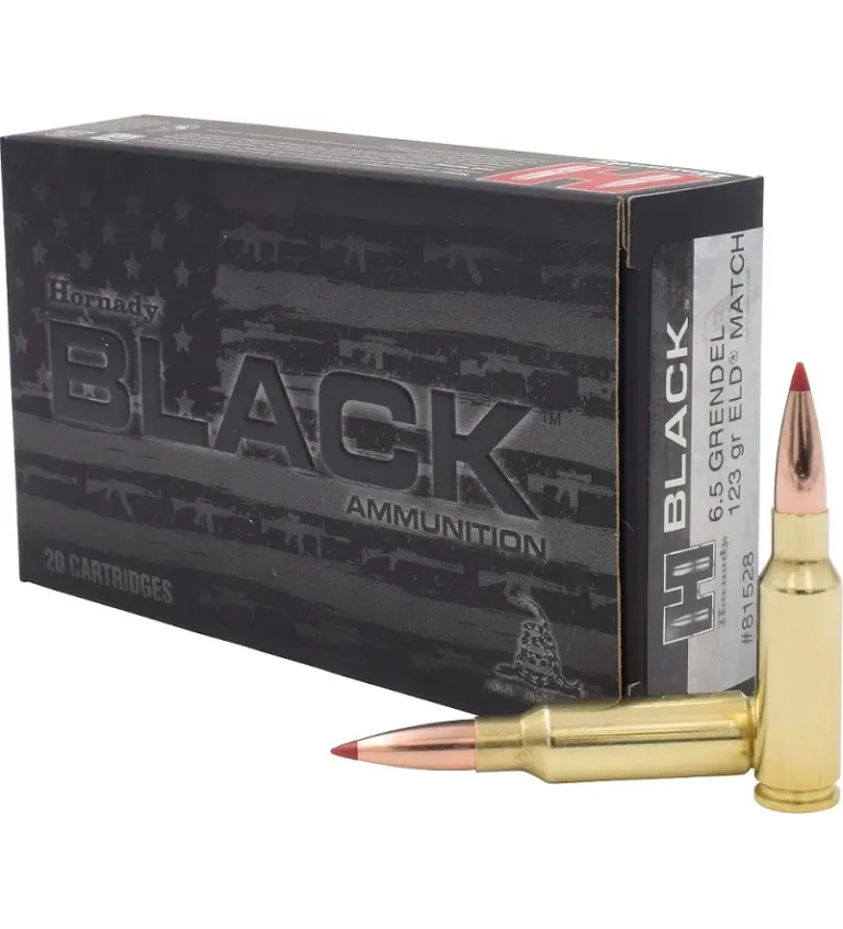 Balles Hornady Black 6,5 mm Grendel 123 gr 