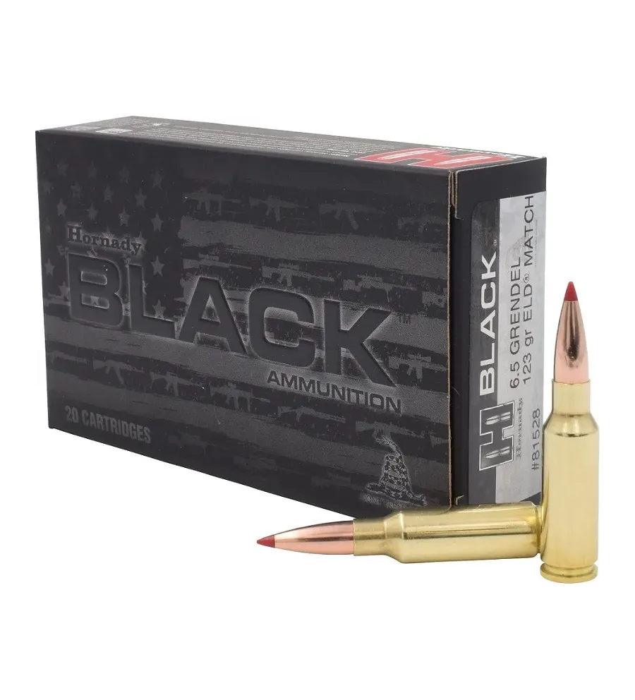 Balles Hornady Black 6,5 mm Grendel 123 gr 
