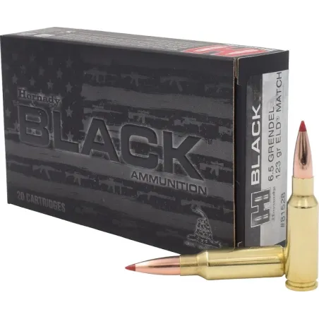 Balles Hornady Black 6,5 mm Grendel 123 gr 