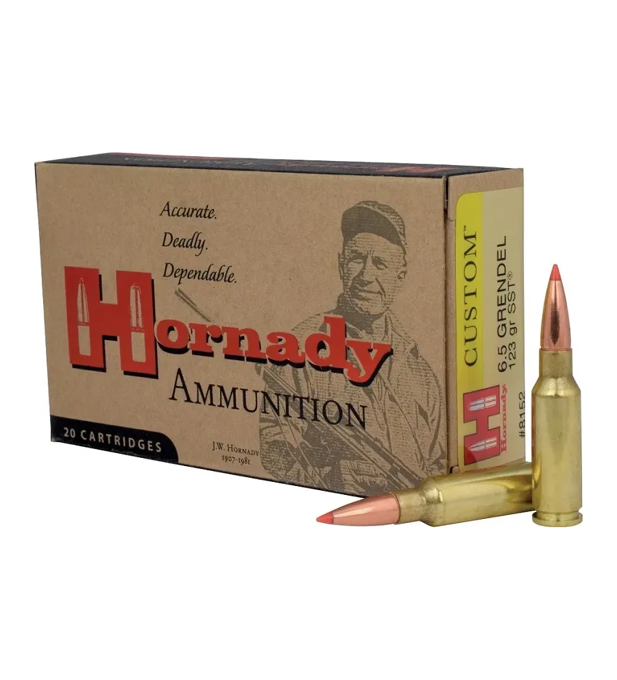 Balles Hornady Custom SST 6,5 mm Grendel 123 gr 