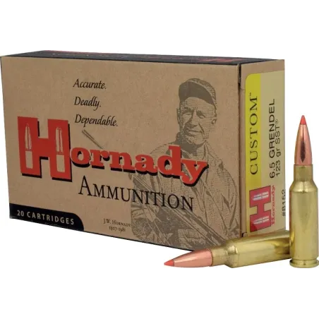 Balles Hornady Custom SST 6,5 mm Grendel 123 gr 