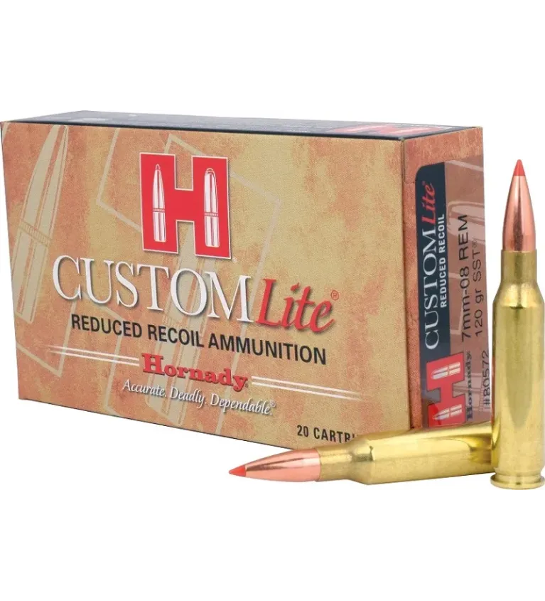 Balles Hornady Custom Lite 7-08 Rem 120 gr 