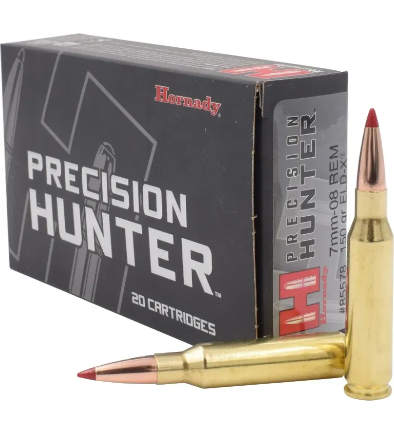 Balles Hornady Precision Hunter 7-08 Rem 150 gr 