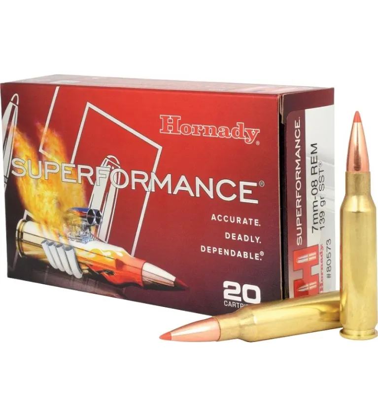 Balles Hornady Superformance 7-08 Rem 139 gr 