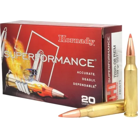 Balles Hornady Superformance 7-08 Rem 139 gr 