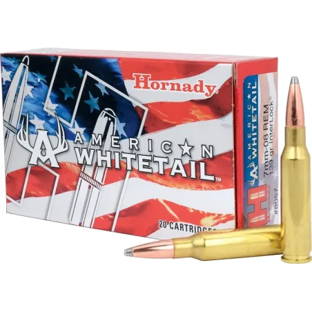 Balles Hornady American Whitetail 7-08 Rem 139 gr 