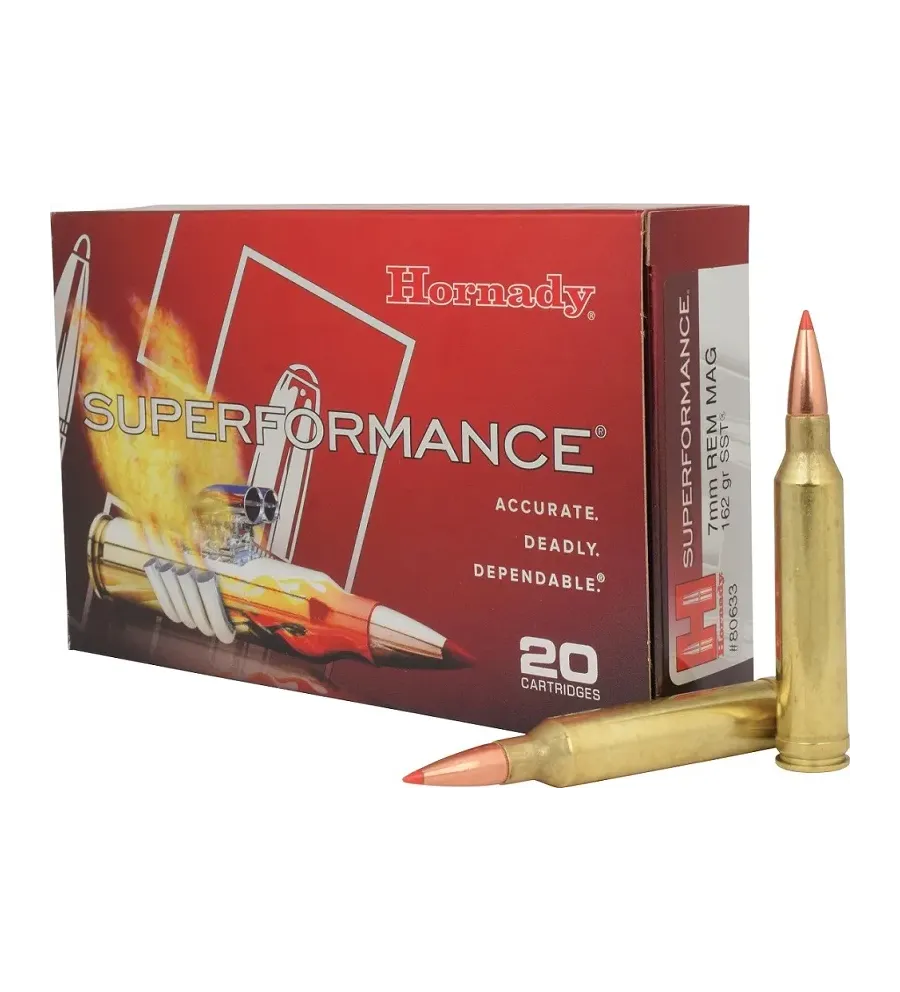 Balles Hornady Superformance SST 7 RM 162 gr 