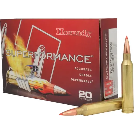 Balles Hornady Superformance SST 7 RM 162 gr 